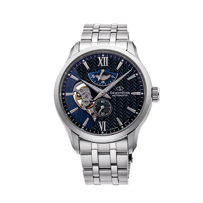 ORIENT STAR: Mechanical Contemporary Watch, Metal Strap - 41.0mm (RE-AV0B03B)