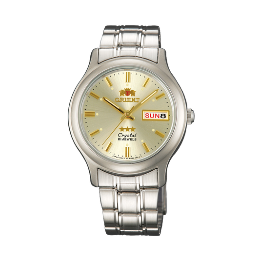 ORIENT: Mechanical Classic Tristar Watch, Metal Strap - 36mm (SAB05005C8)