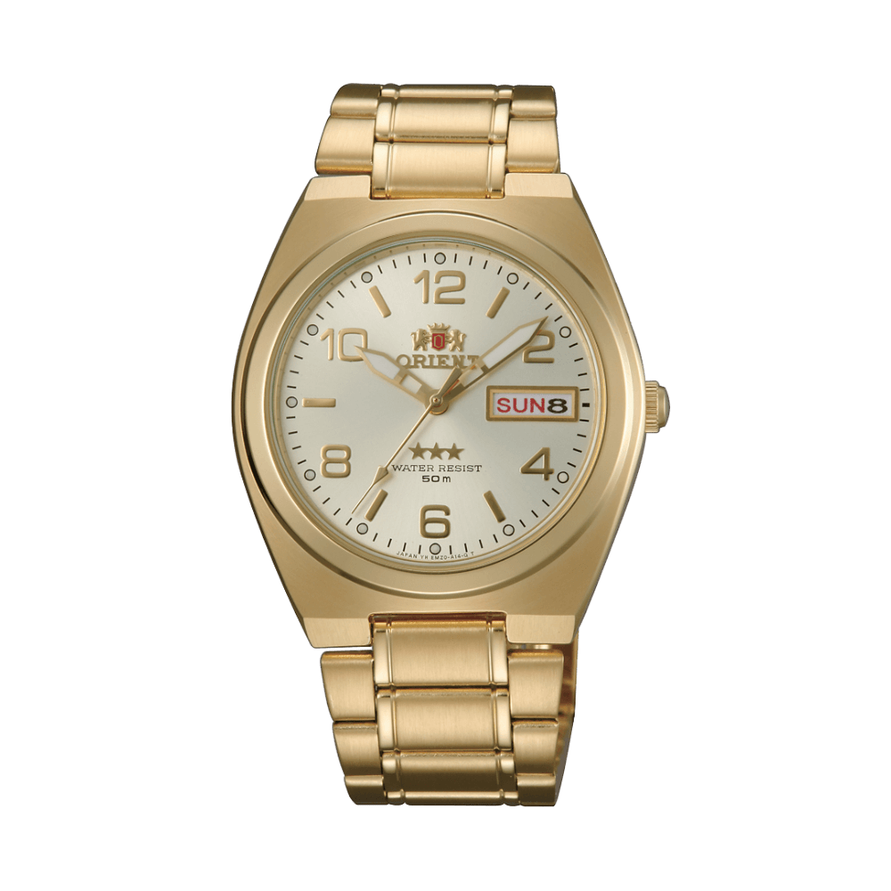 ORIENT: Mechanical Classic Tristar Watch, Metal Strap - 37mm (SAB08001C)