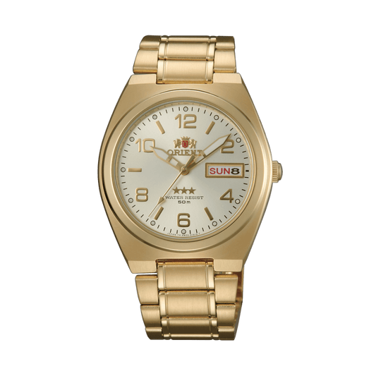 ORIENT: Mechanical Classic Tristar Watch, Metal Strap - 37mm (SAB08001C)