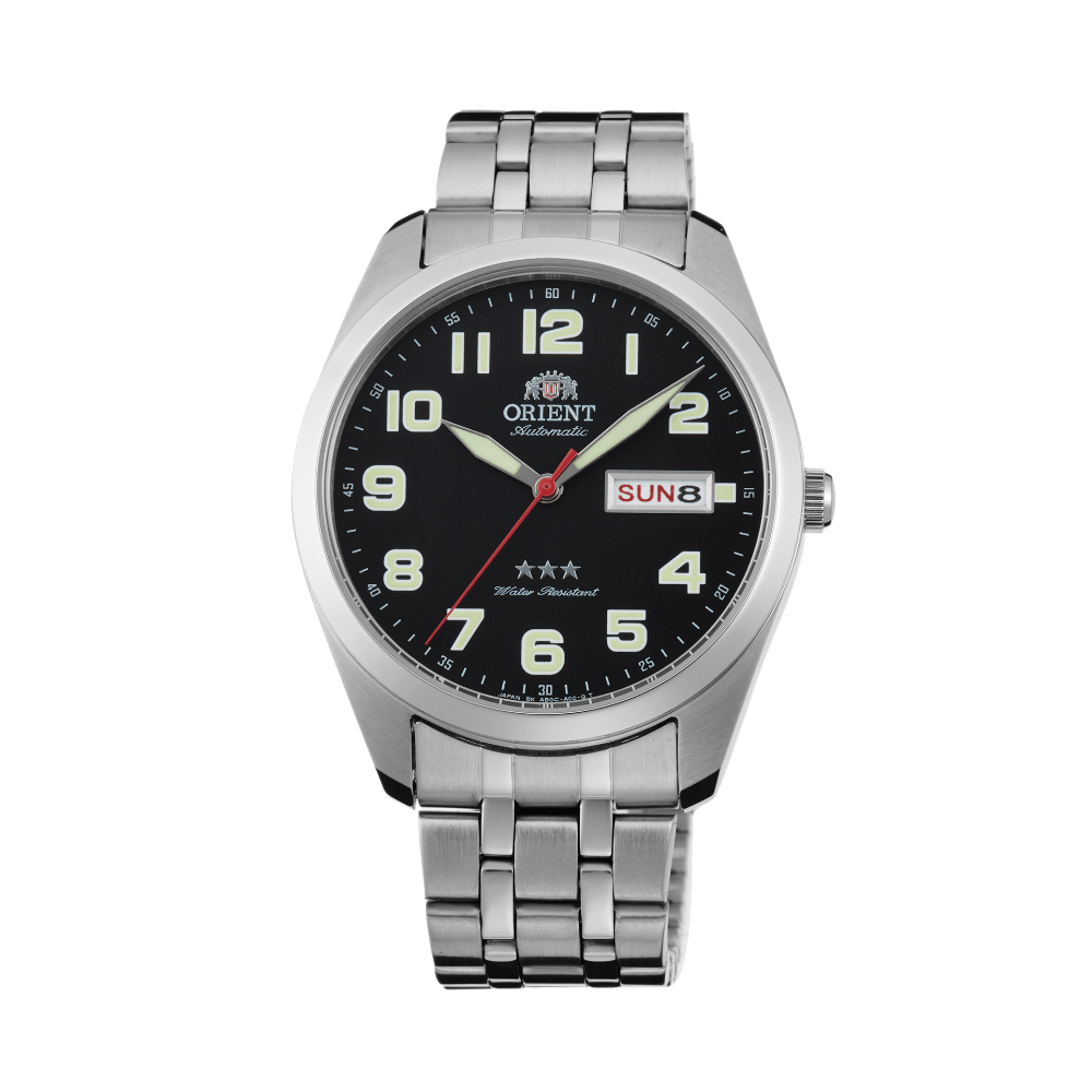 ORIENT: Mechanical Classic Tristar Watch, Metal Strap - 39mm (SAB0C006B)