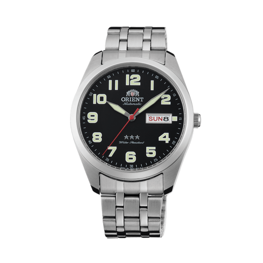 ORIENT: Mechanical Classic Tristar Watch, Metal Strap - 39mm (SAB0C006B)