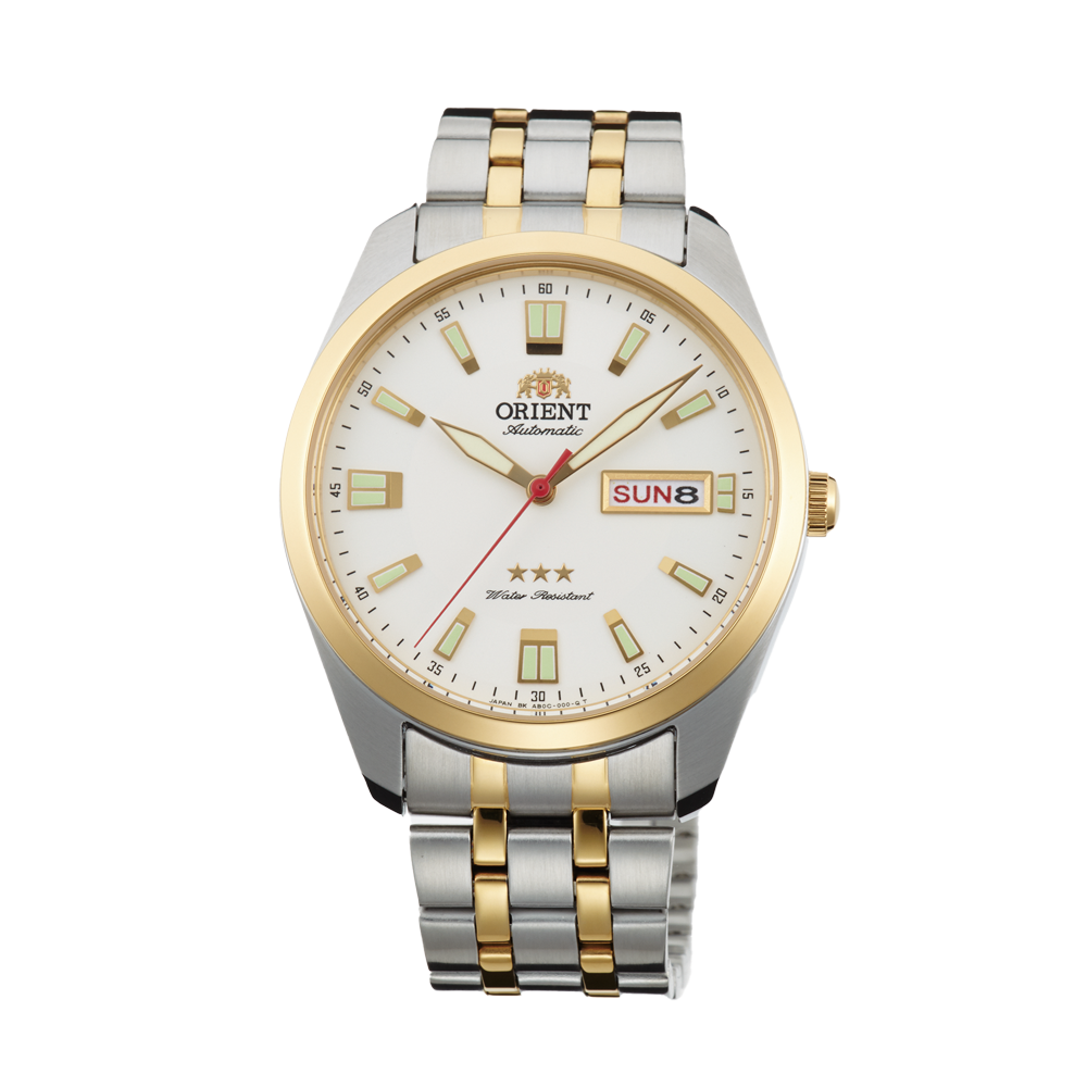 ORIENT: Mechanical Classic Tristar Watch, Metal Strap - 39mm (SAB0C008W)