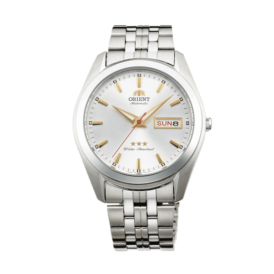 ORIENT: Mechanical Classic Tristar Watch, Metal Strap - 39mm (SAB0D003S)