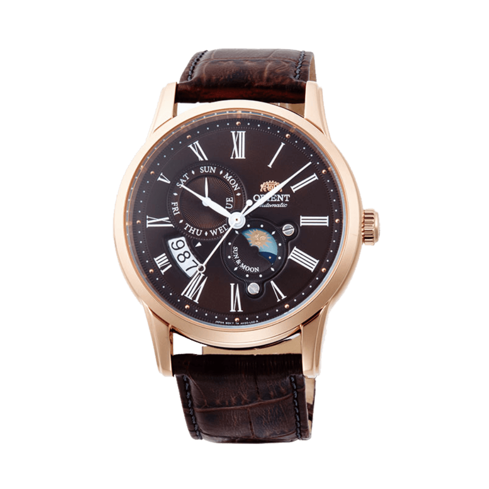 ORIENT: Mechanical Classic Watch, Leather Strap - 42.5mm (AK00003T)