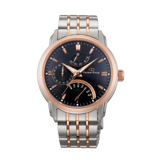 ORIENT STAR: Mechanical Contemporary Watch, Metal Strap - 39.5 mm (DE00004D)