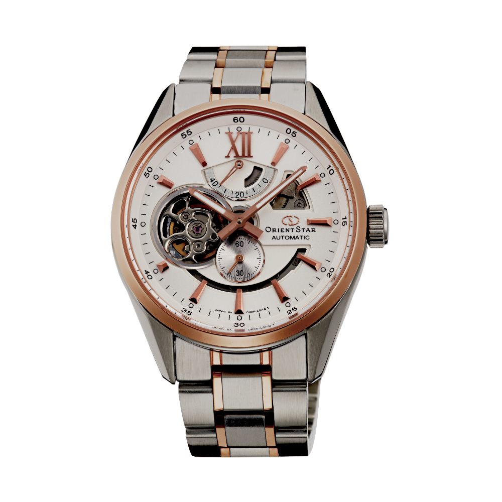 ORIENT STAR: Mechanical Contemporary Watch, Metal Strap - 41.0mm (DK05001W)