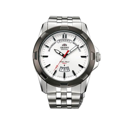 ORIENT: Independence Wide Calendar White Dial EV0R001W Automatic Watch Made in Japan