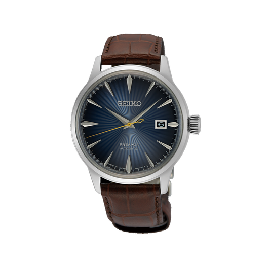 Seiko Presage Cocktail Time Midnight Blue Moon Blue Dial Watch SRPK15J1