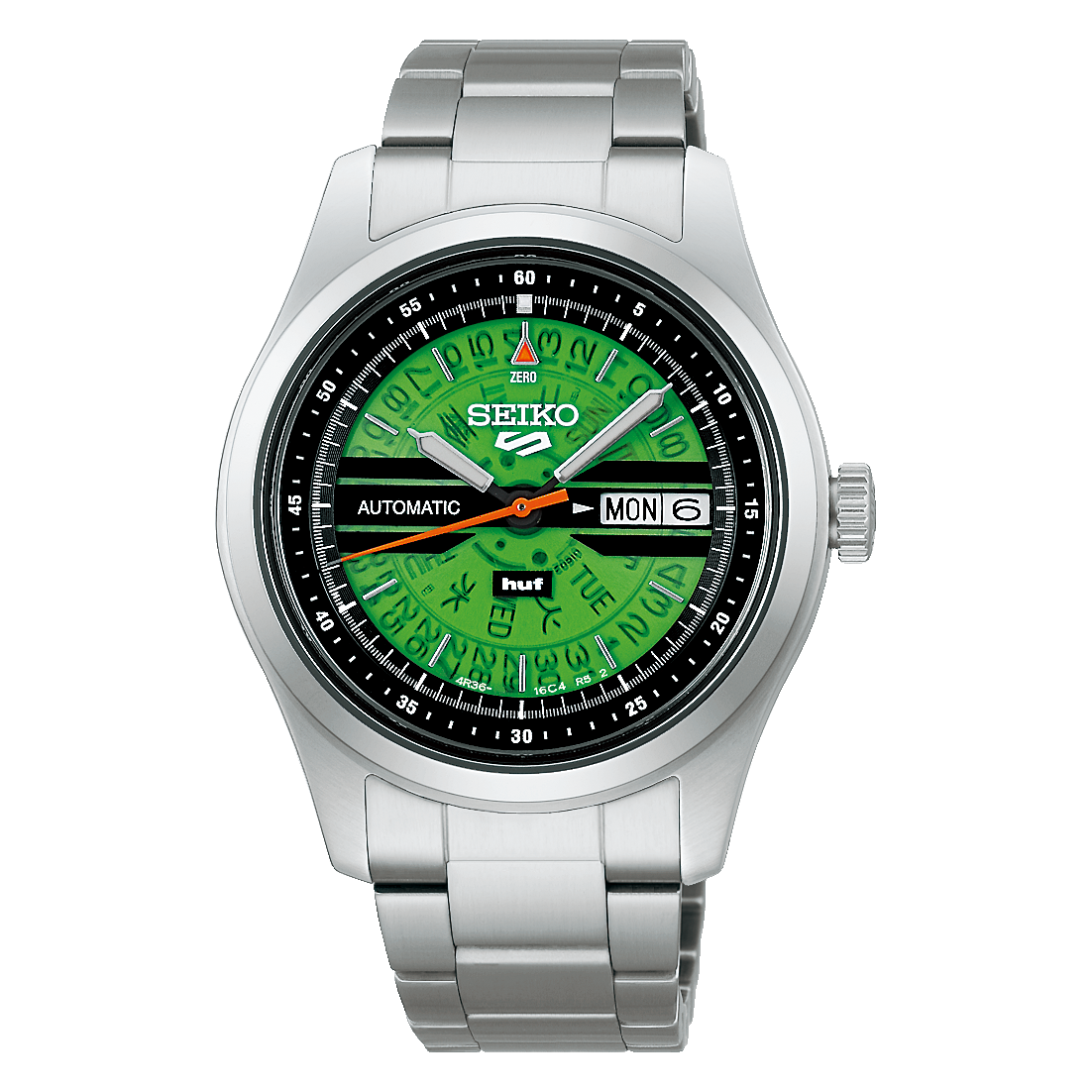 Seiko 5 Sports (SRPM09K1) HUF Limited Edition Automatic Watch Green Dial