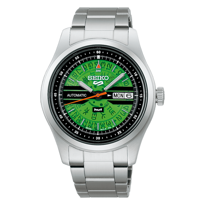 Seiko 5 Sports (SRPM09K1) HUF Limited Edition Automatic Watch Green Dial