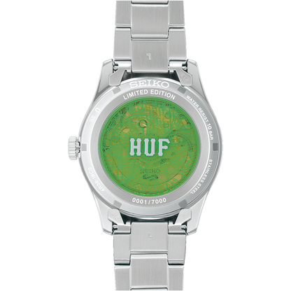 Seiko 5 Sports (SRPM09K1) HUF Limited Edition Automatic Watch Green Dial