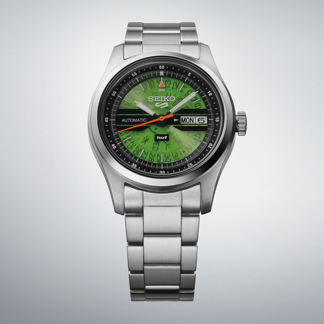 Seiko 5 Sports (SRPM09K1) HUF Limited Edition Automatic Watch Green Dial