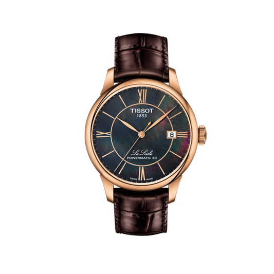 Tissot T-Classic Automatic Brown Mother of Pearl Ladies Watch T006.407.36.388.00 Swiss Made