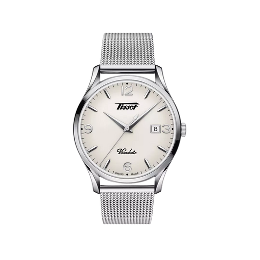 TISSOT HERITAGE VISODATE Quartz Silver opalin Dial Swiss Made T118.410.11.277.00