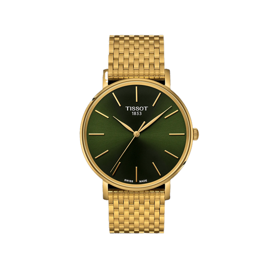 Tissot Everytime 40mm T143.410.33.091.00 Quartz Watch green Dial Swiss Made