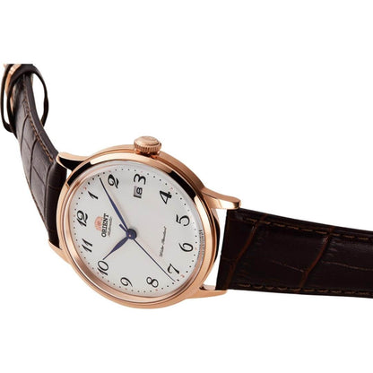 ORIENT: Mechanical Classic Watch, Leather Strap - 40.5mm (RA-AC0001S)