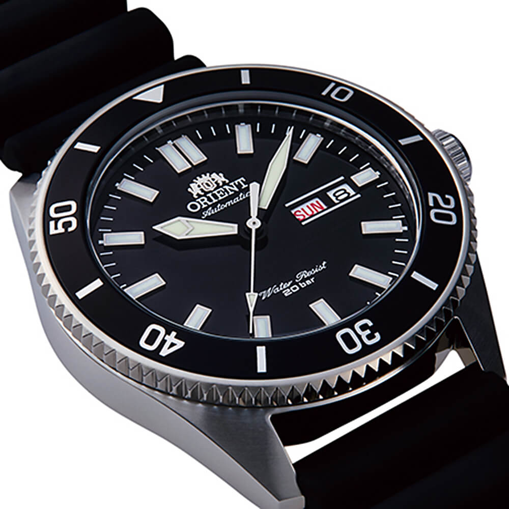 ORIENT: Mechanical Sports Watch, Silicon Strap - 44.0mm (RA-AA0010B)