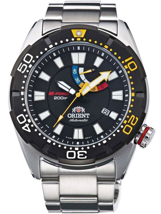 ORIENT: Mechanical M-Force Bravo Diver Watch, 45 mm Case, Made in Japan, (SEL0A001B)