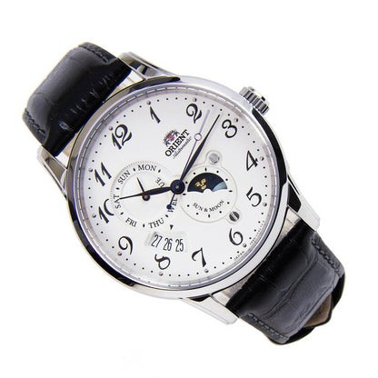 ORIENT: Mechanical Classic Watch, Leather Strap - 42.5mm (RA-AK0003S)